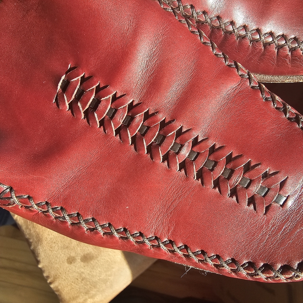 Cole Haan Women's Country Red Leather Slip-On Mules - Picture 8 of 9